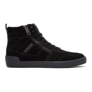 Diesel Black Suede S-Dvelows Sneakers (Y01988PR195)