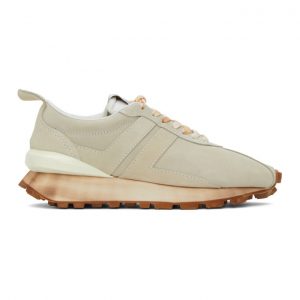 Lanvin Beige Suede Bumper Sneakers (FM-SKBRUN-VESU-H20)