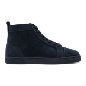 Christian Louboutin Navy Louis Orlato High-Top Sneakers (3161213)