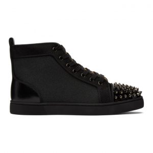 Christian Louboutin Black Orlato High-Top Sneakers (3200339)