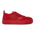 Christian Louboutin Red Suede Happyrui Sneakers (3200276)