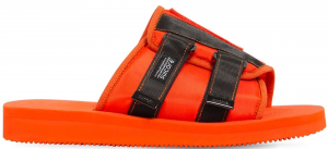 Suicoke Patch Slider Sandal Palm Angels Orange Black