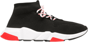 Balenciaga Speed Trainer Lace Up Black Red 2018 (W)