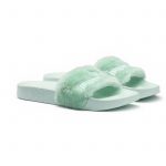 Puma Fur Slide Rihanna Fenty Bay Mint