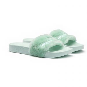 Puma Fur Slide Rihanna Fenty Bay Mint