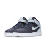 Nike Air Force 1 07 Mid Leather Premium Midnight Navy (W)