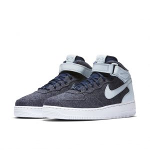 Nike Air Force 1 07 Mid Leather Premium Midnight Navy (W)