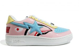 A Bathing Ape Bapesta M2 20th Anniversary Patent Pink