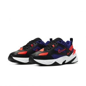 Nike M2K Tekno Black Deep Royal Blue Bright Crimson