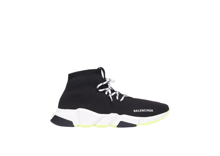 Balenciaga Speed Lace Up Black Yellow