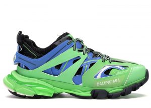 Balenciaga Track Trainers Green Blue