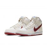 Nike SB Dunk High Sail Bright Crimson