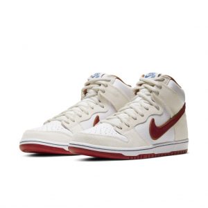 Nike SB Dunk High Sail Bright Crimson