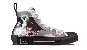Dior B23 High Canvas Sorayama Robot Black