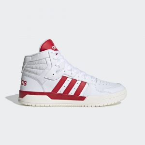 adidas Entrap Mid Cloud White, Scarlet