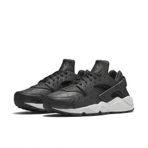 Nike Air Huarache Run Premium Black/Black-Light Bone (W)