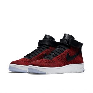 Nike Air Force 1 Ultra Flyknit Mid University Red Black