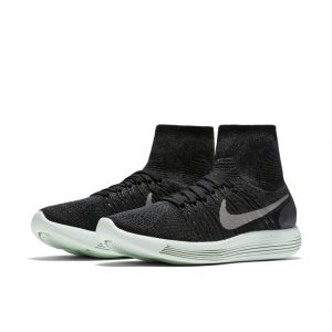 Nike Lunarepic Flyknit LB Black Metallic Silver (W)