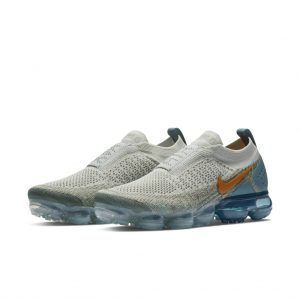 Nike Air VaporMax Moc 2 Light Silver Campfire Orange Celestial Teal (W)