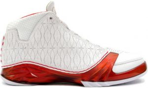Jordan 23 White Varsity Red