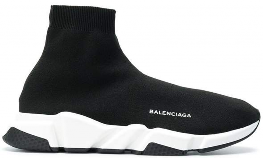 Balenciaga Speed Trainer Black White Black
