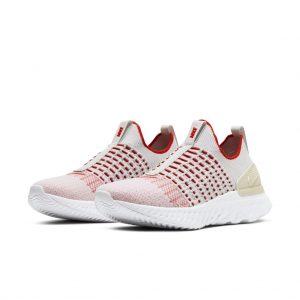 Nike React Phantom Run Flyknit 2 Vast Grey Fire Pink Team Orange (W)