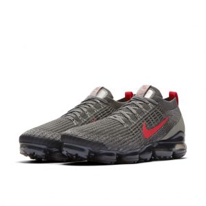 Nike Air VaporMax Flyknit 3 Grey Track Red