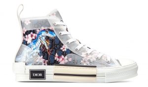 Dior B23 High Canvas Sorayama Dinosaur Navy
