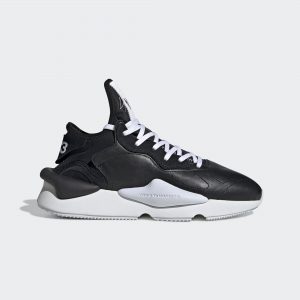 adidas Y-3 Kaiwa Black White Black Heel