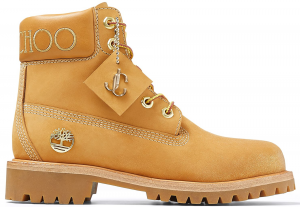 Timberland 6″ Jimmy Choo Premium Wheat Gold Glitter (W)