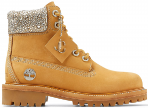 Timberland 6″ Jimmy Choo Premium Wheat Swarovski Crystal (W)
