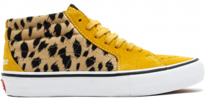 Vans Sk8-Mid Supreme Velvet Leopard Gold