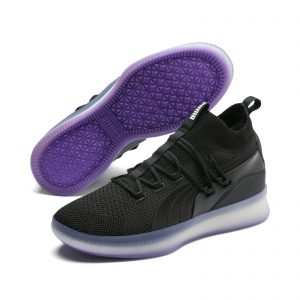 Puma Clyde Court Disrupt Black Electric Purple
