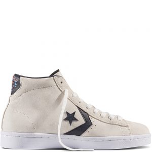 Converse Pro Leather High Al Davis White Suede