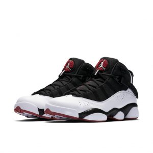 Jordan 6 Rings Black White Gym Red