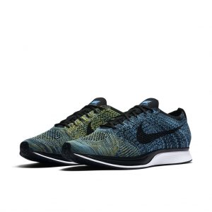 Nike Flyknit Racer Blue Glow Yellow Strike