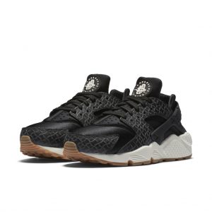 Nike Air Huarache Run Premium Black/Black-Sail-Gum Medium Brown (W)