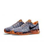 Nike Flyknit Max Wolf Grey Black Orange
