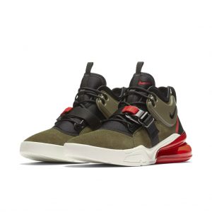 Nike Air Force 270 Medium Olive/Challenge Red