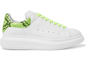 Alexander McQueen Oversized Neon Green Snake Print