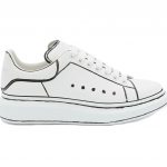 Alexander McQueen Oversized White Black Outline