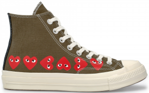 Converse Chuck Taylor All-Star 70s Hi Comme des Garcons Play Multi-Heart Green