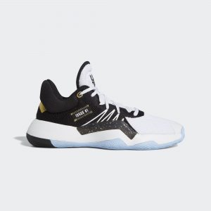 adidas D.O.N. Issue #1 White Black Gold Metallic
