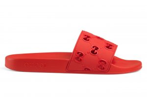 Gucci GG Slide Rubber Red