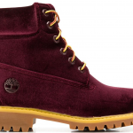 Timberland 6″ Off-White Velvet Wine (W)