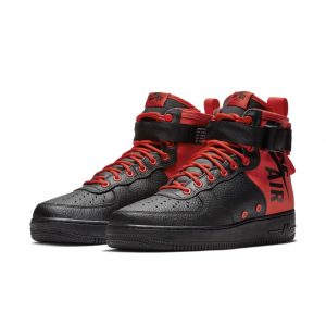 Nike SF Air Force 1 Mid Habanero Red Black