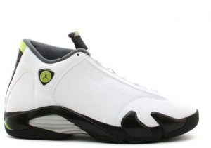 Jordan 14 Retro White Chartreuse