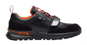 Prada Mechano Leather Black Orange