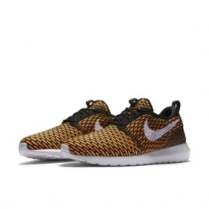 Nike Roshe Nm Flyknit Black/White-Total Orange-Volt