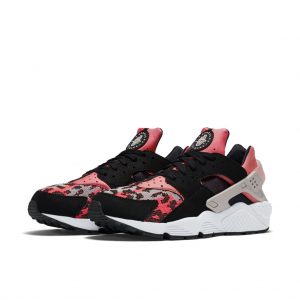Nike Air Huarache Run PA Black/Light Bone-Hot Lava-White